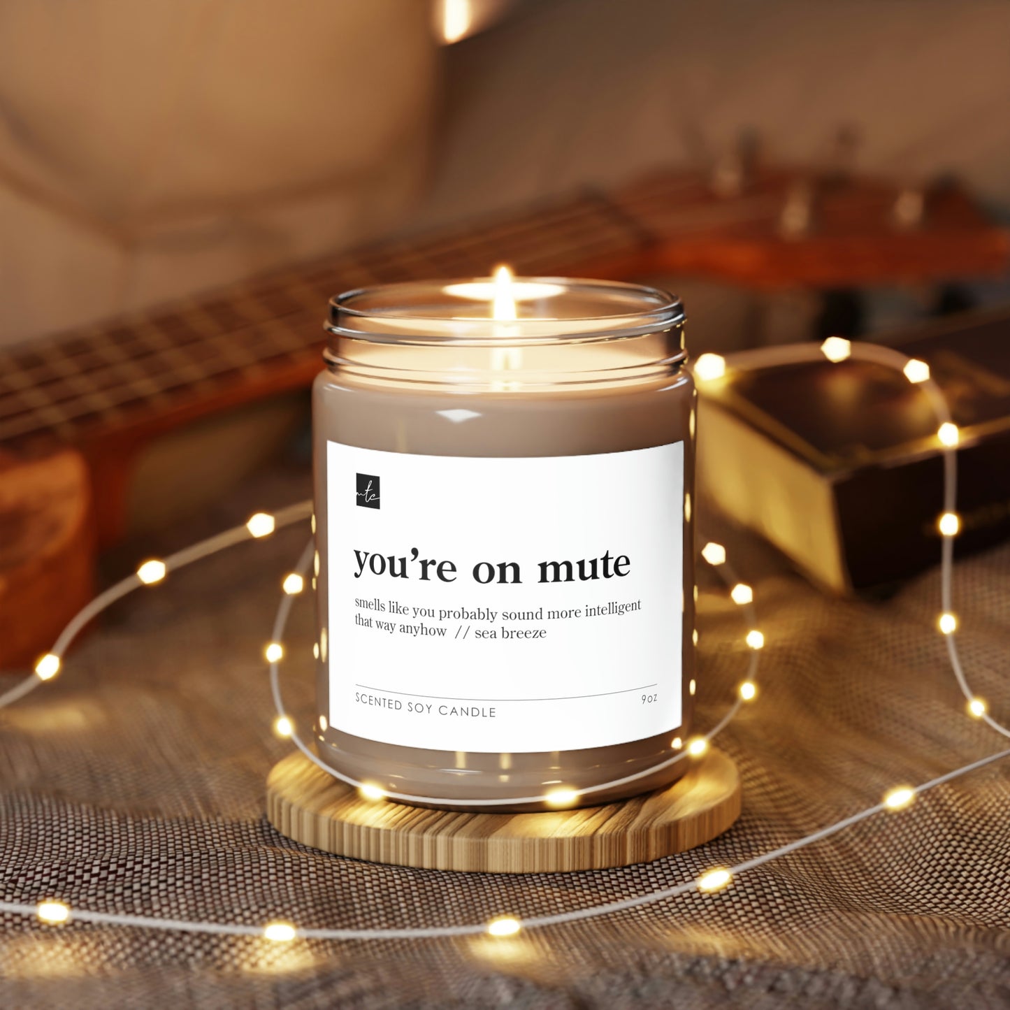 You're On Mute But You Sound More Intelligent That Way // Sea Breeze Scented Candles, 9oz