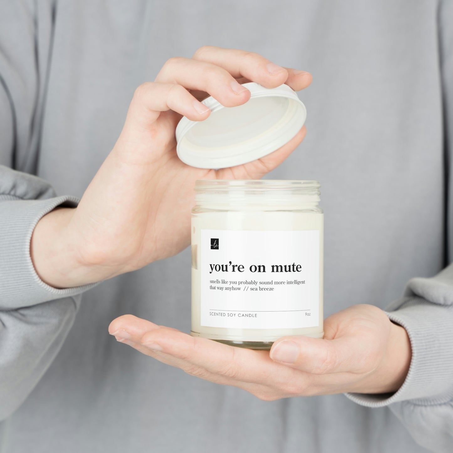 You're On Mute But You Sound More Intelligent That Way // Sea Breeze Scented Candles, 9oz