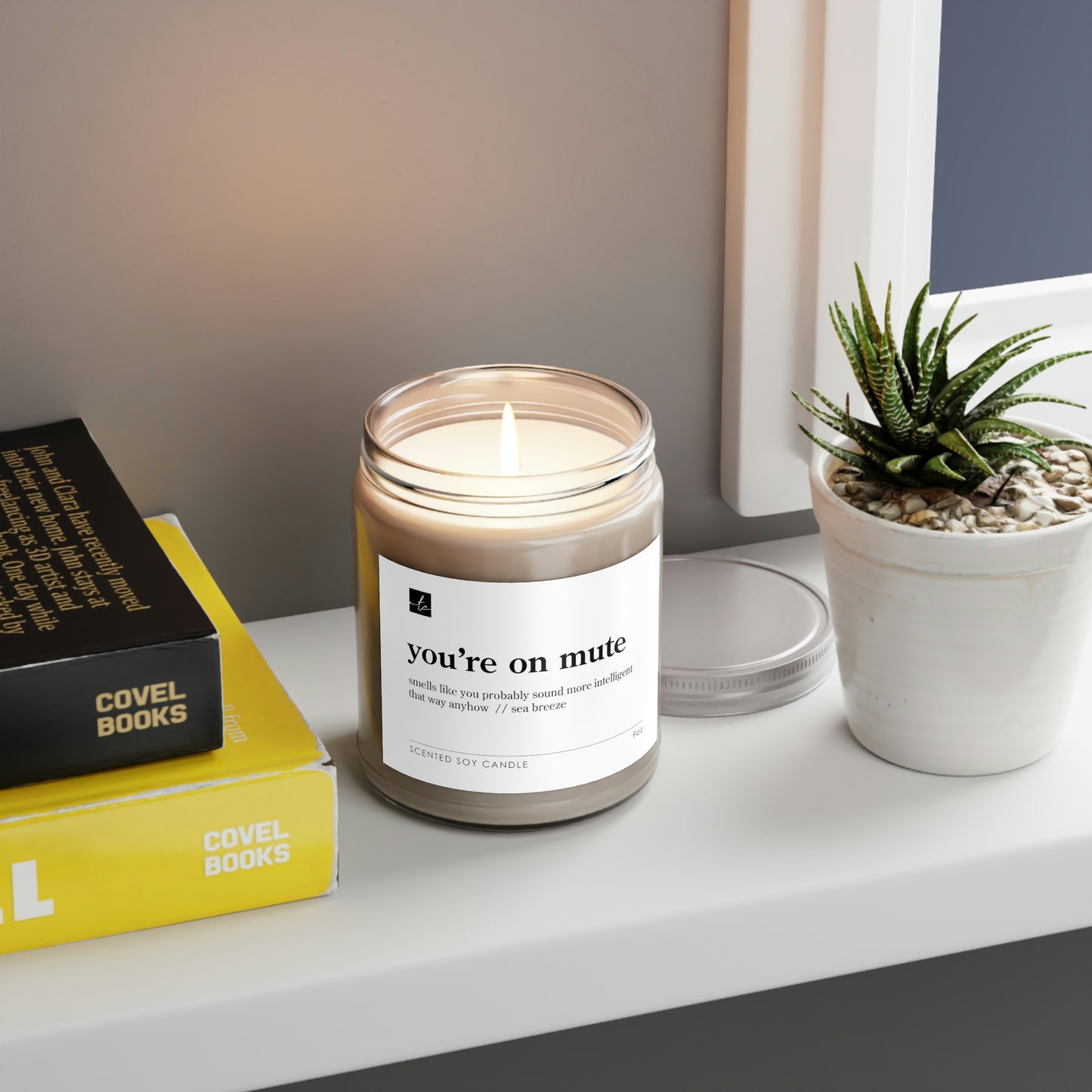 You're On Mute But You Sound More Intelligent That Way // Sea Breeze Scented Candles, 9oz